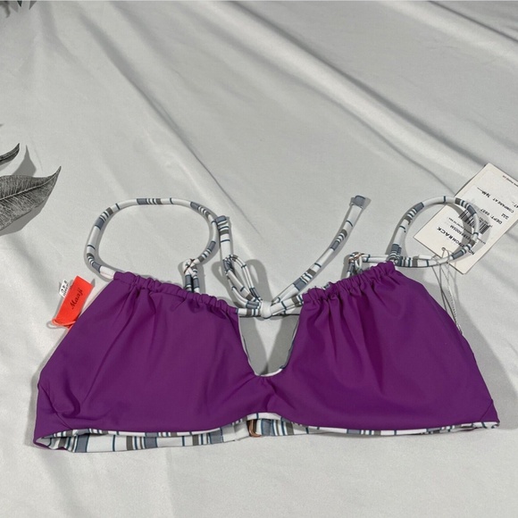 NWT Maaji [ Small ] Skyline Samatha Reversible Keyhole Tie Bikini‎ Top - Picture 11 of 12